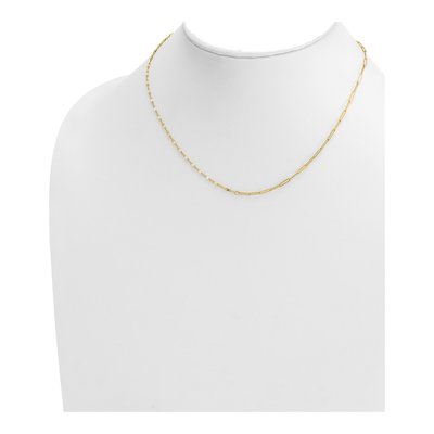 14K Yellow Gold 1.8mm Paperclip Chain – view 4