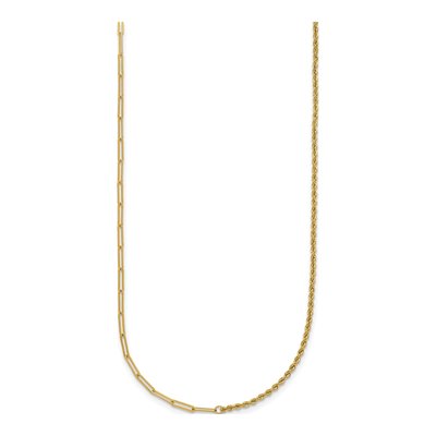 14K Yellow Gold 1.8mm Twisted Rope Chain – view 3