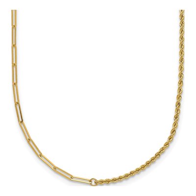 14K Yellow Gold 1.8mm Twisted Rope Chain