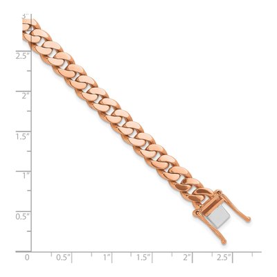 14K Rose Gold 7.7mm Curb Chain – view 3