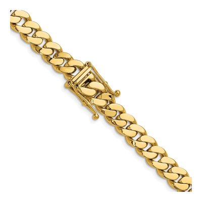 14K Yellow Gold 7.7mm Curb Chain – view 3