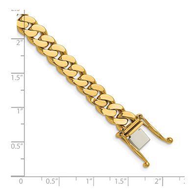 14K Yellow Gold 7.7mm Curb Chain – view 6