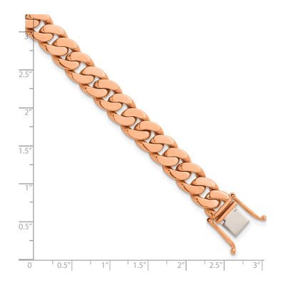 14K Rose Gold 9.5mm Curb Chain – view 2