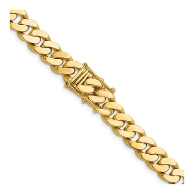 14K Yellow Gold 9.5mm Curb Chain – view 3