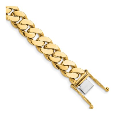 14K Yellow Gold 9.5mm Curb Chain
