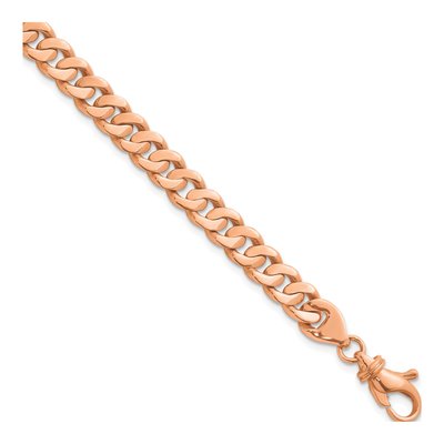 14K Rose Gold 6.7mm Curb Chain