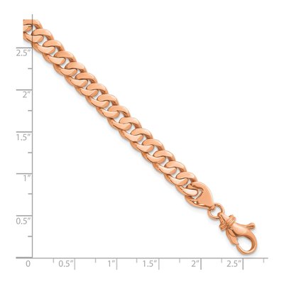 14K Rose Gold 6.7mm Curb Chain – view 2