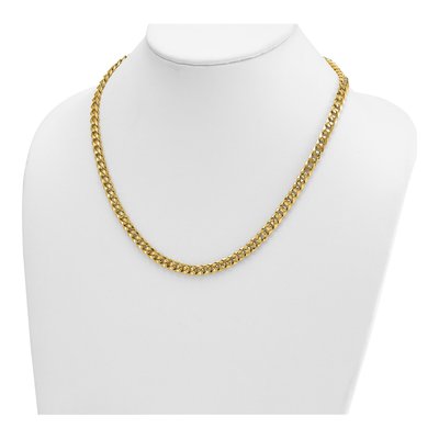 14K Yellow Gold 6.7mm Curb Chain – view 5