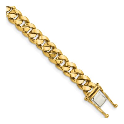 14K Yellow Gold 8.2mm Curb Chain