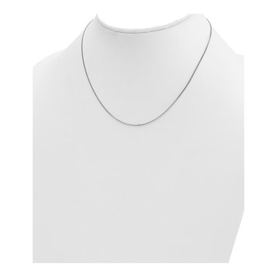 14K White Gold 1.2mm Curb Chain – view 5