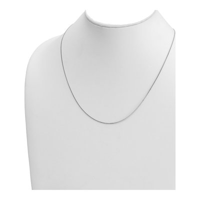 14K White Gold 1.2mm Curb Chain – view 5