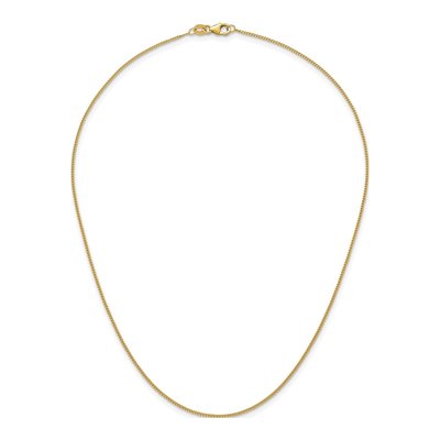 14K Yellow Gold 1.2mm Curb Chain – view 6