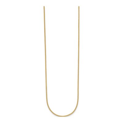 14K Yellow Gold 1.2mm Curb Chain – view 3