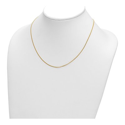 14K Yellow Gold 1.2mm Curb Chain – view 5
