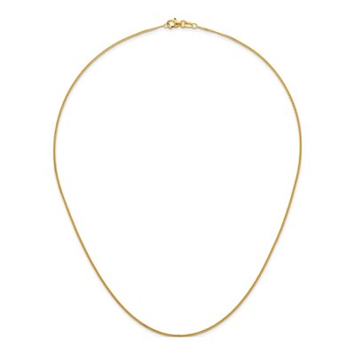 14K Yellow Gold 1.2mm Curb Chain – view 6