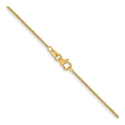 14K Yellow Gold 1.2mm Curb Chain – view 4