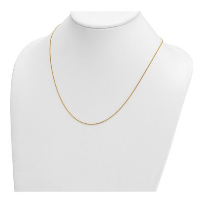 14K Yellow Gold 1.2mm Curb Chain – view 5