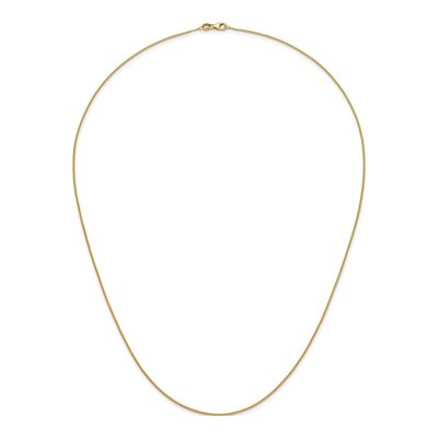 14K Yellow Gold 1.2mm Curb Chain – view 6
