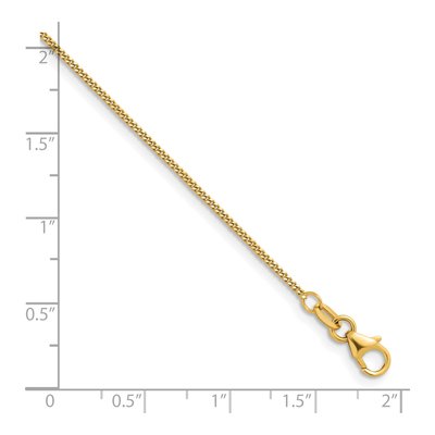 14K Yellow Gold 1.2mm Curb Chain – view 7