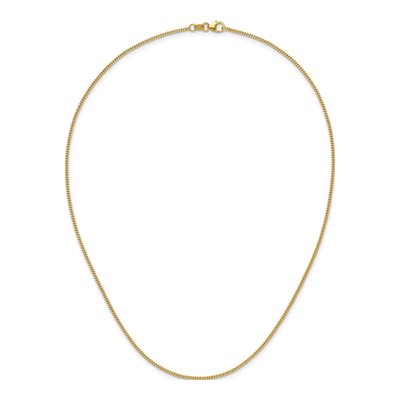 14K Yellow Gold 1.6mm Curb Chain – view 6