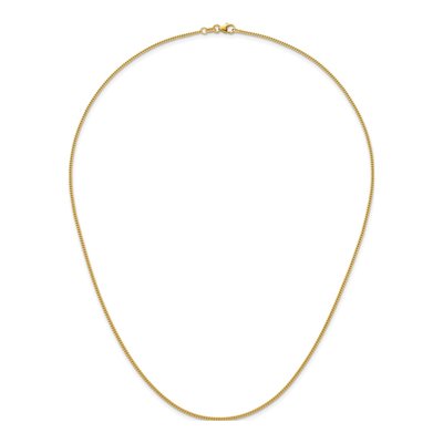 14K Yellow Gold 1.6mm Curb Chain – view 6