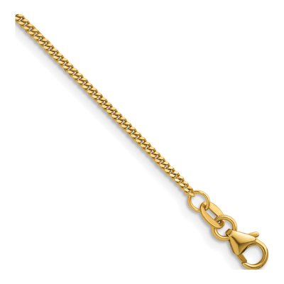 14K Yellow Gold 1.6mm Curb Chain