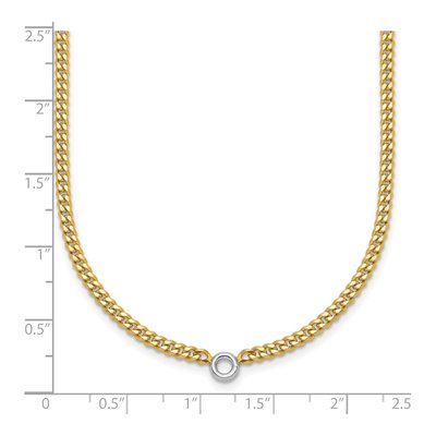14K Yellow Gold 2.4mm Curb Chain – view 3