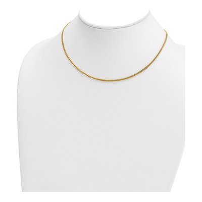 14K Yellow Gold 2.4mm Curb Chain – view 5