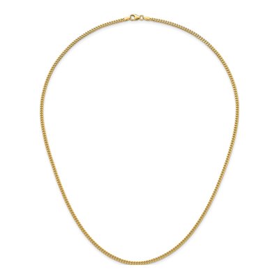 14K Yellow Gold 2.4mm Curb Chain – view 6