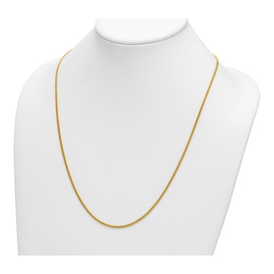 14K Yellow Gold 2.4mm Curb Chain – view 5