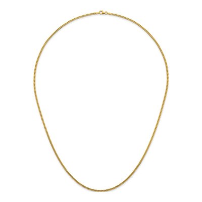 14K Yellow Gold 2.4mm Curb Chain – view 6