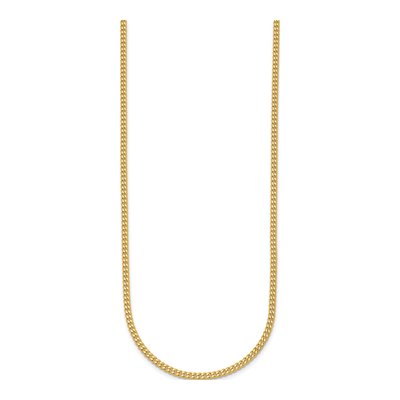 14K Yellow Gold 2.4mm Curb Chain – view 3