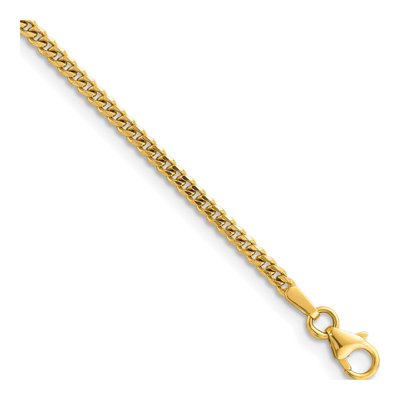 14K Yellow Gold 2.4mm Curb Chain