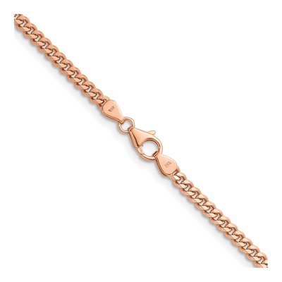 14K Rose Gold 3.4mm Curb Chain – view 4