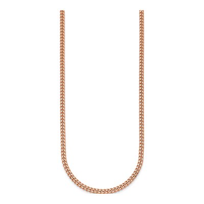 14K Rose Gold 3.4mm Curb Chain – view 3