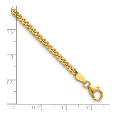 14K Yellow Gold 3.4mm Curb Chain – view 6