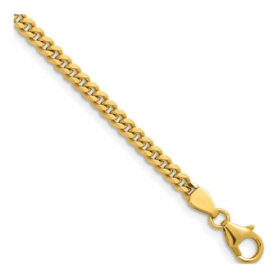 14K Yellow Gold 3.4mm Curb Chain