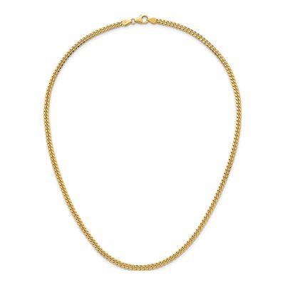 14K Yellow Gold 3.4mm Curb Chain – view 7