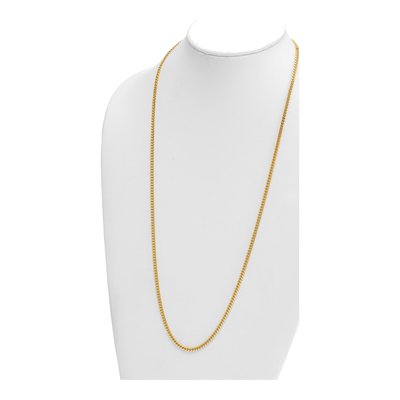 14K Yellow Gold 3.4mm Curb Chain – view 4