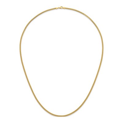 14K Yellow Gold 3.4mm Curb Chain – view 5