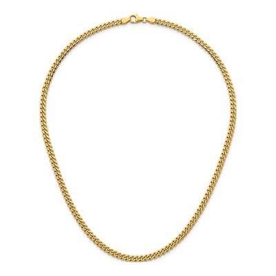 14K Yellow Gold 4.2mm Curb Chain – view 6