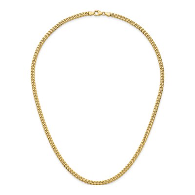 14K Yellow Gold 4.2mm Curb Chain – view 6