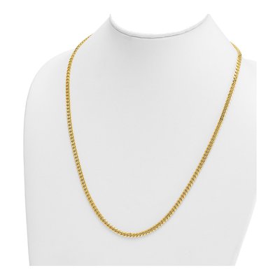 14K Yellow Gold 4.2mm Curb Chain – view 5