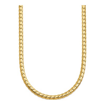 14K Yellow Gold 3.7mm Fancy Link Chain