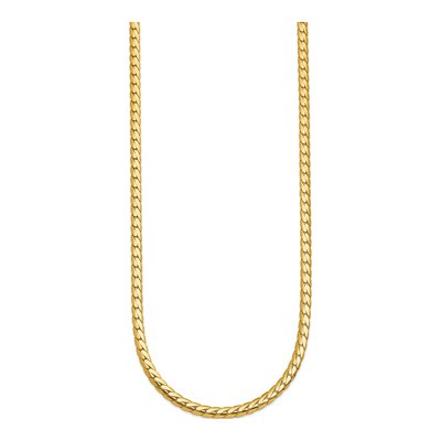 14K Yellow Gold 3.7mm Fancy Link Chain – view 3