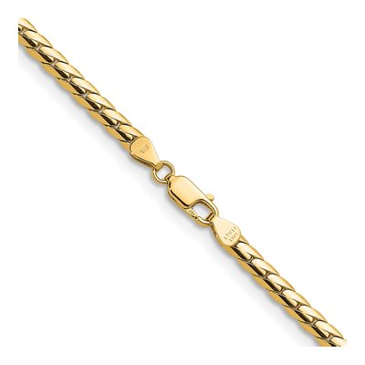14K Yellow Gold 3.7mm Fancy Link Chain – view 4