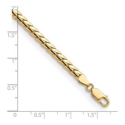 14K Yellow Gold 3.7mm Fancy Link Chain – view 7