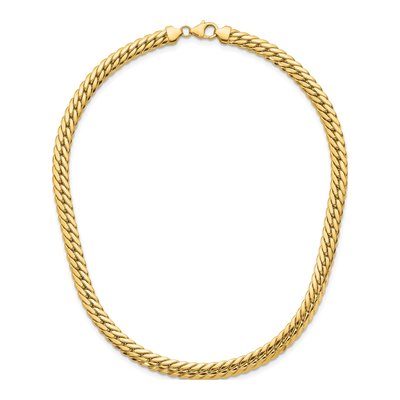 14K Yellow Gold 7mm Fancy Link Chain – view 5