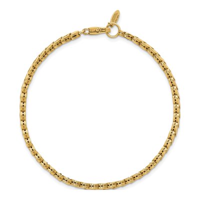 14K Yellow Gold 6mm S-Link Fancy Link Chain Bracelet – view 6