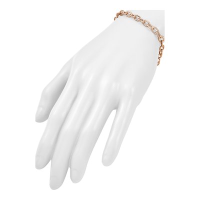 14K Rose Gold 5.25mm Cable Chain Bracelet – view 7